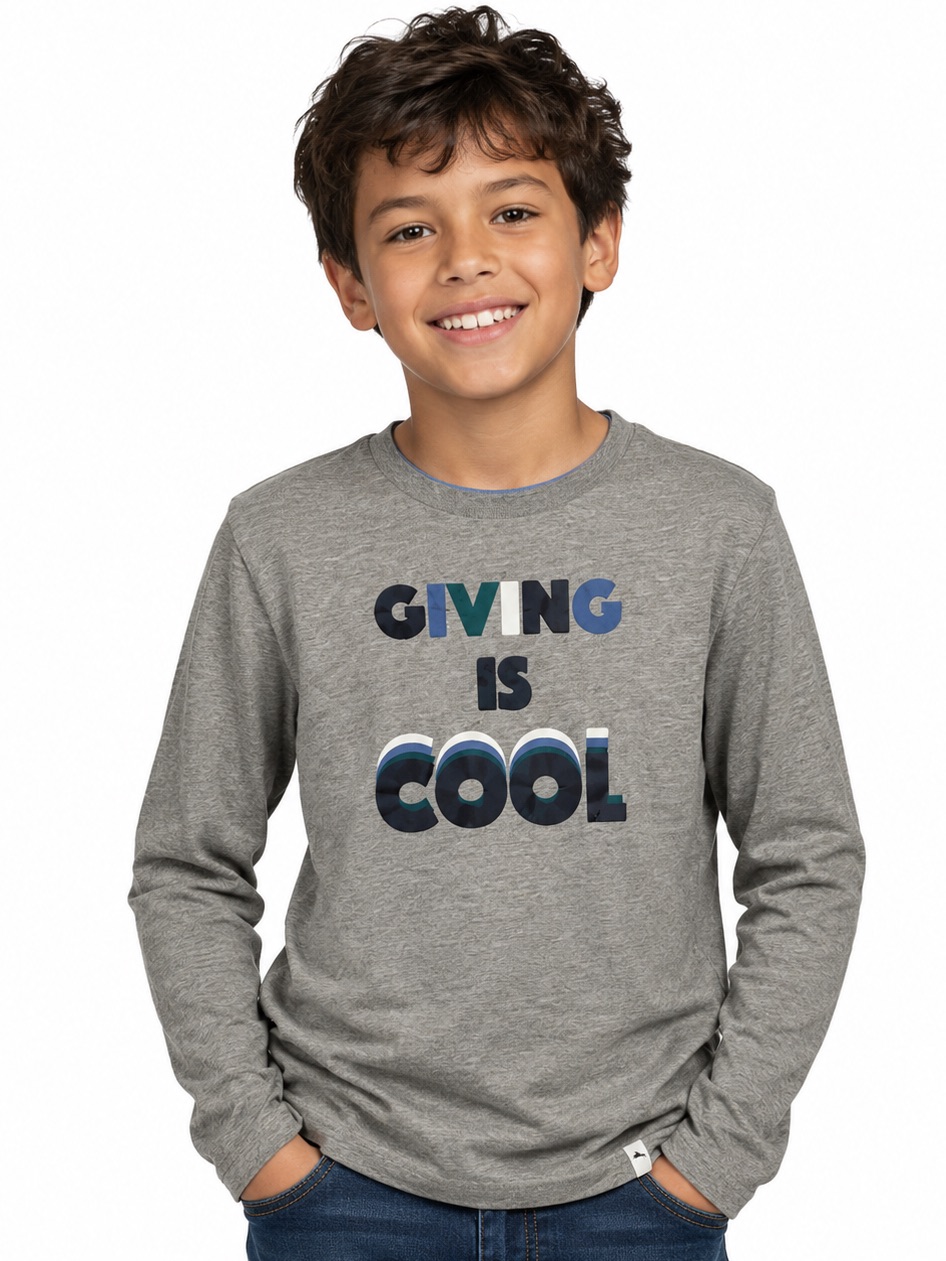 Tommy Bahama Gray Giving Is Cool T-Shirt Size 10/12